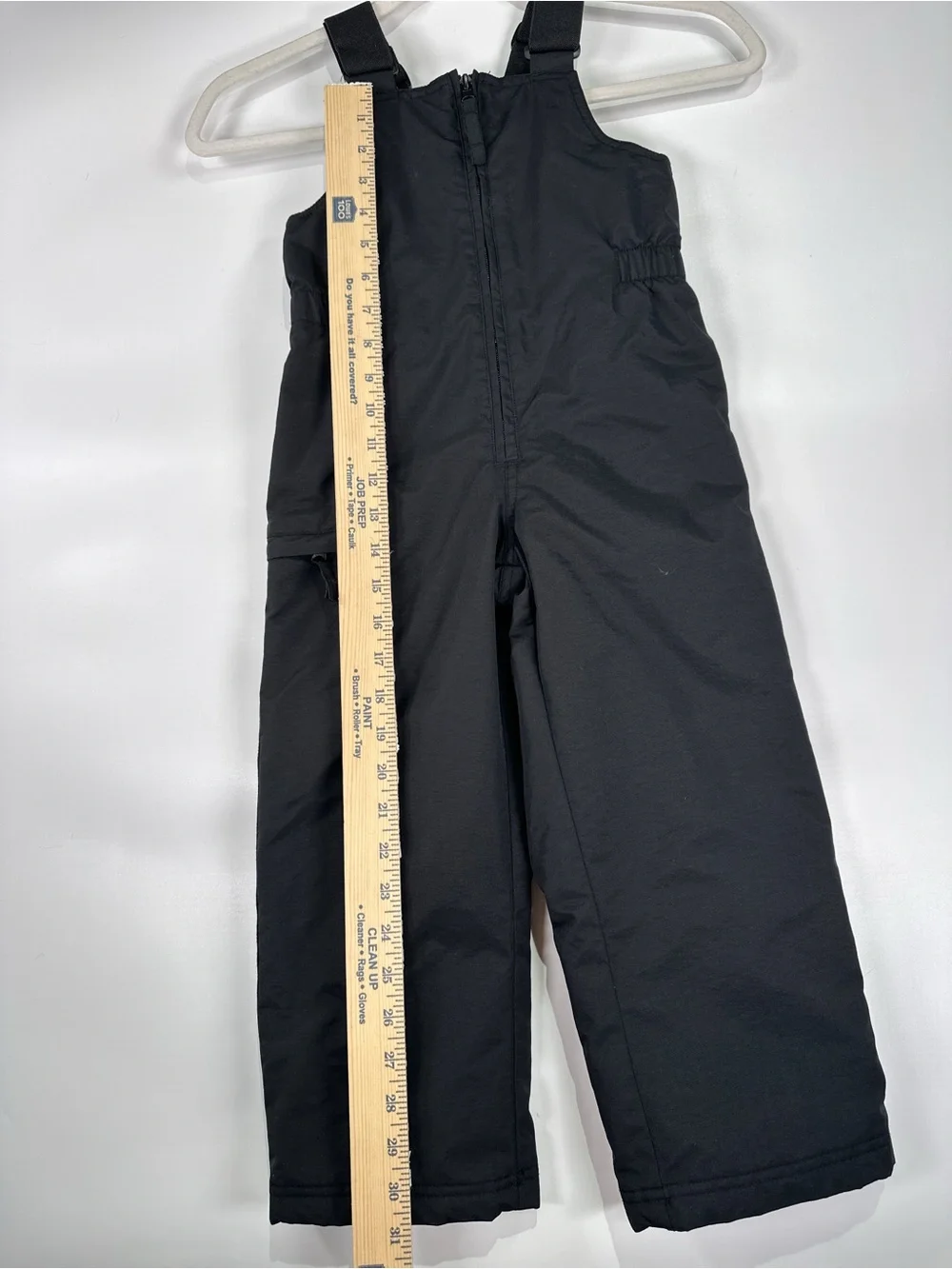 Slalom Kids Insulated Snow Bib Overalls Nylon Black 4T